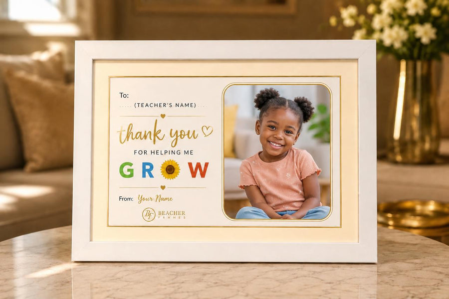 Teacher appreciation personalised framed gift by Beacher Frames